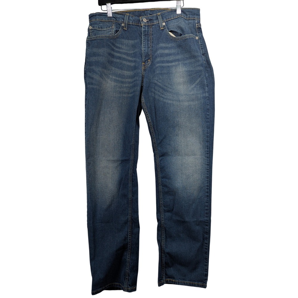 Levis 559 Relaxed Straight Jeans Mens 34x34 Blue Medium Wash Denim 00559-0444